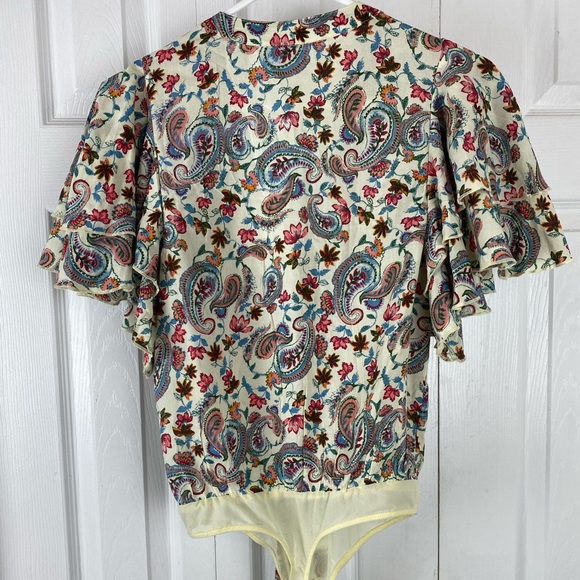 Free People Intimately XS Bodysuit Floral Print “Call Me Later” - Picture 8 of 10